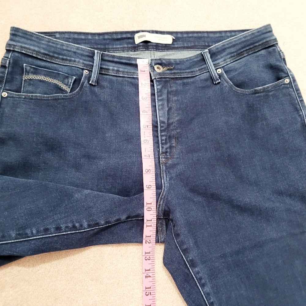 Levi’s 512 Perfectly Shaping Bootcut Jeans Women’s PLUS Size 20W Blue Stretch - Picture 9 of 14
